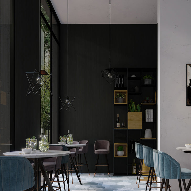 Brehn | Eenvoud Wallpaper Rolle Effen Farbe Muster Ungestückte Wandverkleidung in Dunkler Farbe