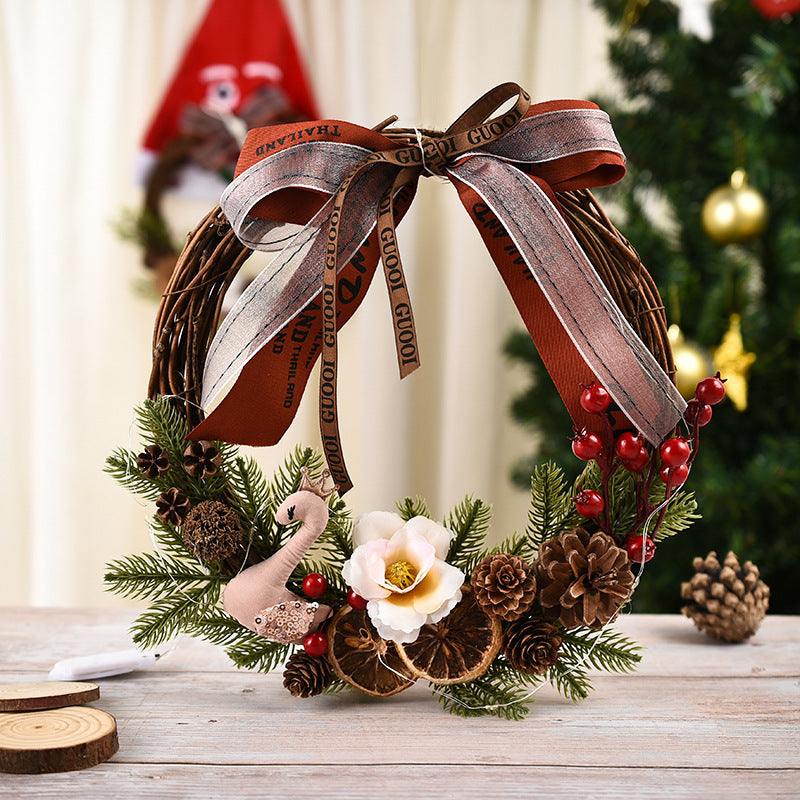 Brehn | Weihnachtskranz, Weidenring, Anhänger, Einkaufscenter Ornamente