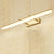 16"/19.5" W Rechte Wandlampe Beleuchtung Moderner Stil Acryl LED Badezimmer Waschbecken Leuchte in Gold, Warm/Weiß Licht | Brehn