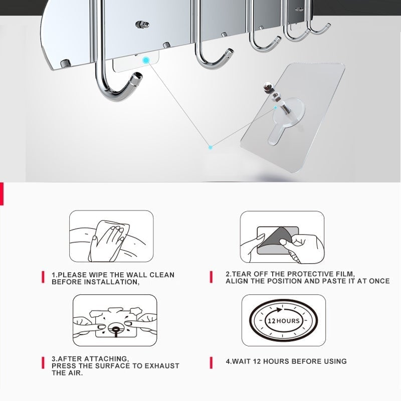 FlexiGrip Hooks — Blitzschnelle Ordnung, die deine Wände schützt und dein Zuhause strahlen lässt! | Brehn
