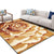 Brehn | Nordic Abstract Bedruckter Teppich Mehrfarbig Polyester Bereichsteppich Rutschfeste Rückseite Haustierfreundlicher Innenraumteppich für das Wohnzimmer