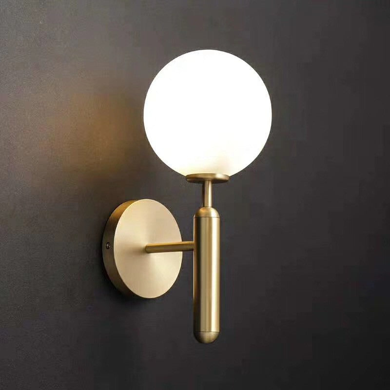Ball Treppenwand Lichtarmatur Glas Ein-Birne Einfacher Stil Wand Sconce Beleuchtung | Brehn