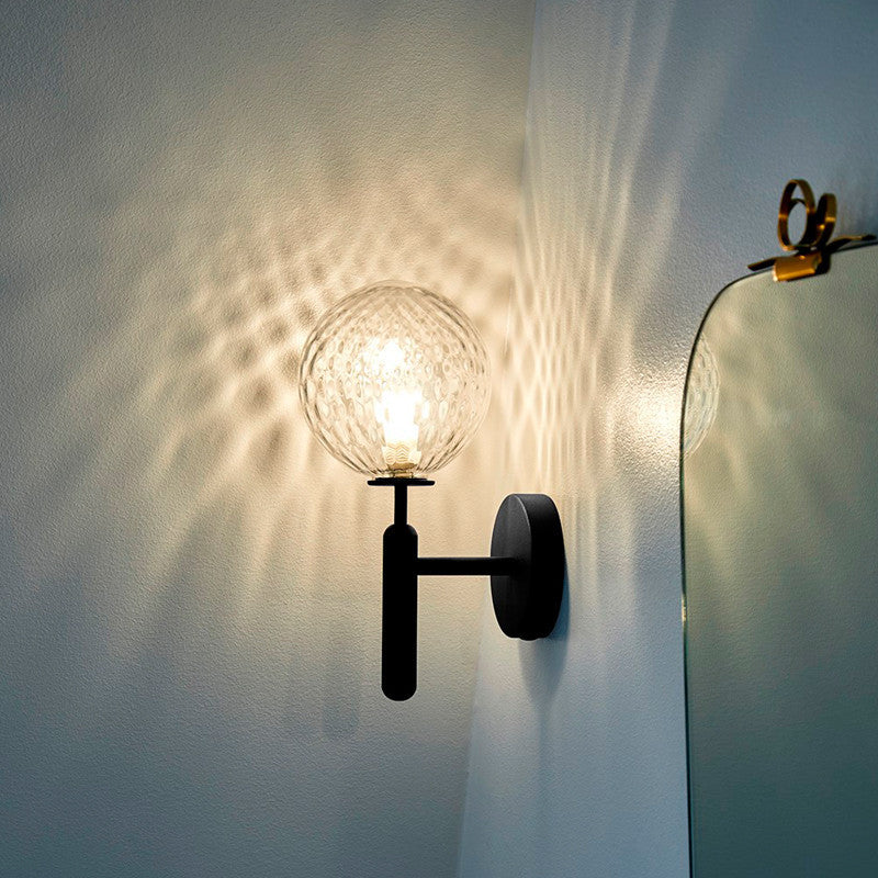Ball Treppenwand Lichtarmatur Glas Ein-Birne Einfacher Stil Wand Sconce Beleuchtung | Brehn