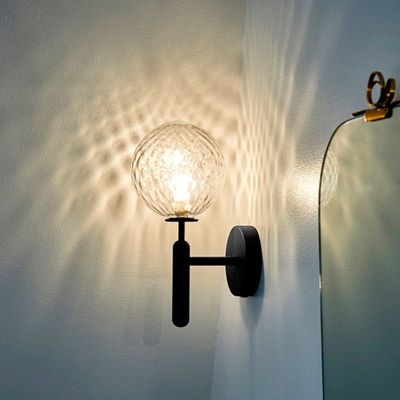 Ball Treppenwand Lichtarmatur Glas Ein-Birne Einfacher Stil Wand Sconce Beleuchtung | Brehn