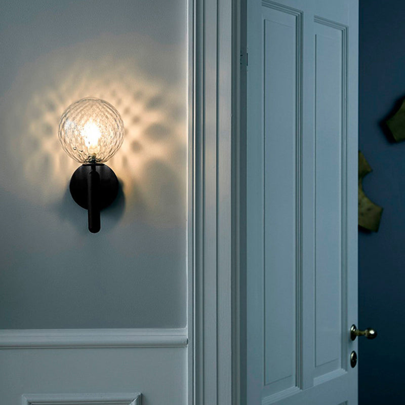 Ball Treppenwand Lichtarmatur Glas Ein-Birne Einfacher Stil Wand Sconce Beleuchtung | Brehn