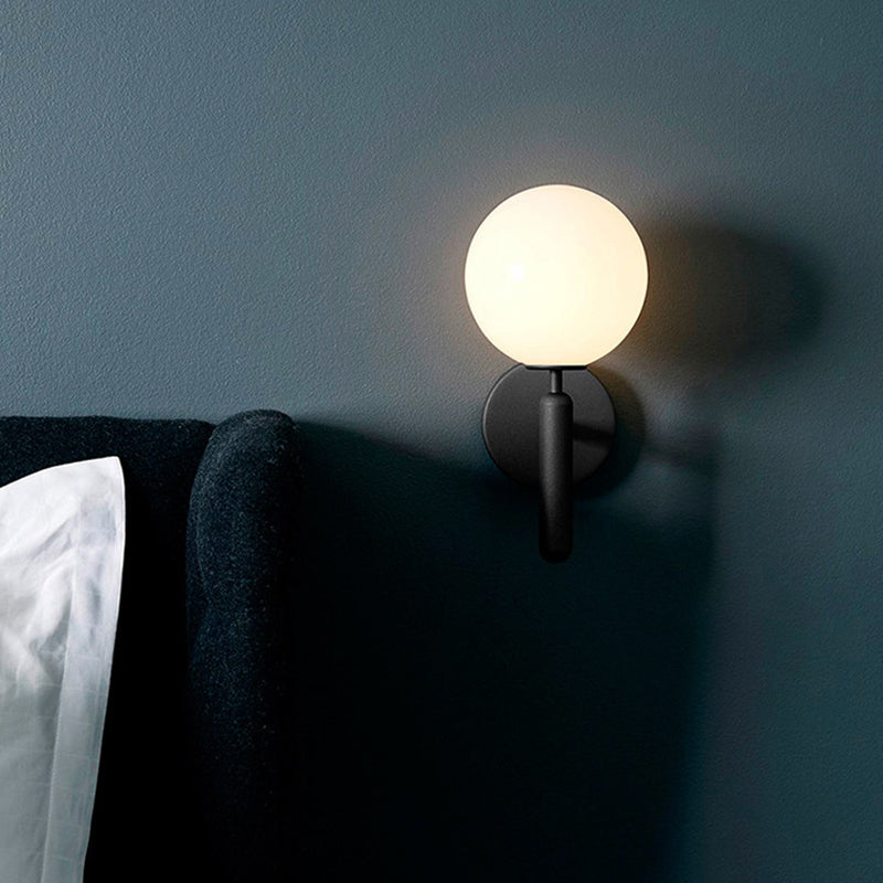 Ball Treppenwand Lichtarmatur Glas Ein-Birne Einfacher Stil Wand Sconce Beleuchtung | Brehn