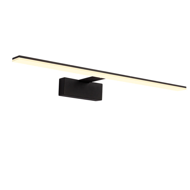 Minimalistische Balkenförmige Schminklampe Metall Badezimmer LED Wandsconce Beleuchtung mit Acryl-Diffusor | Brehn