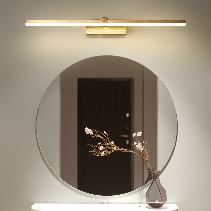 Goldene LED-Badezimmerlampe im modernen Design