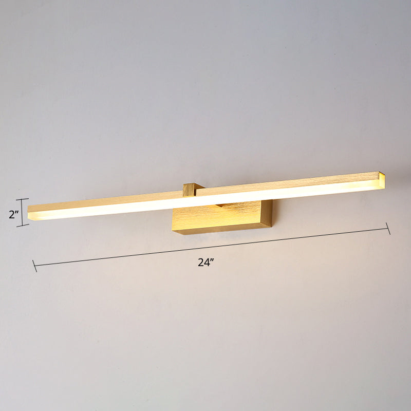 Goldene LED-Badezimmerlampe im modernen Design