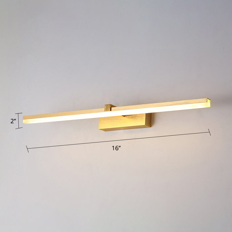 Goldene LED-Badezimmerlampe im modernen Design