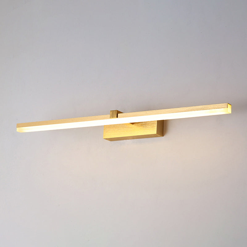 Goldene LED-Badezimmerlampe im modernen Design