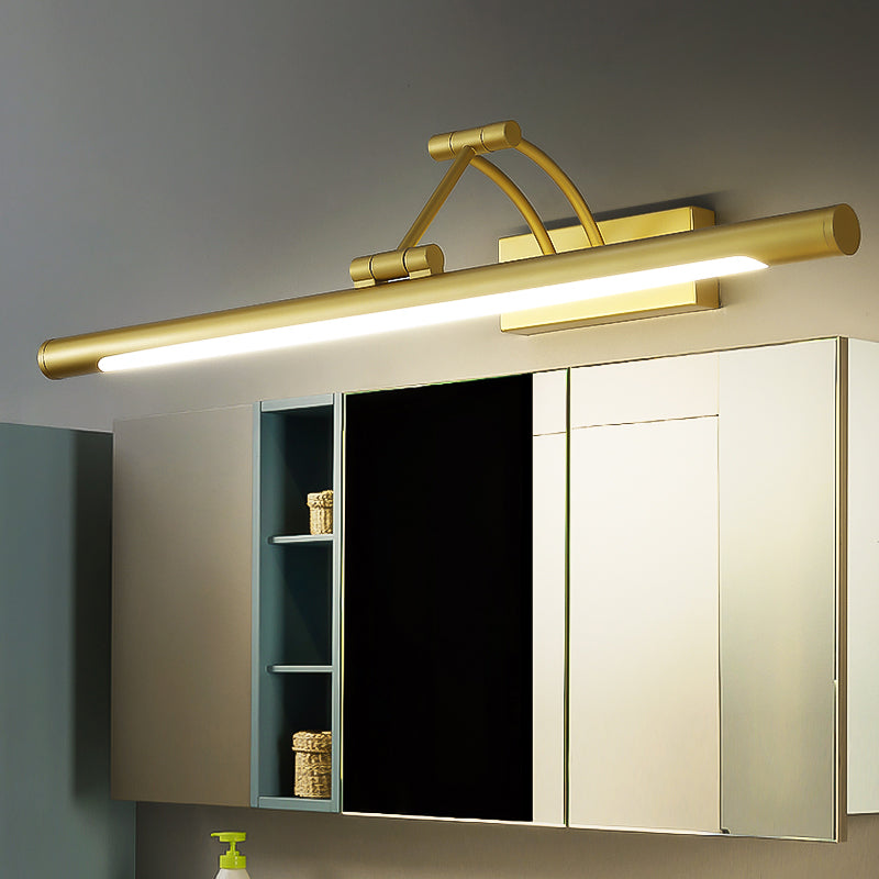 Minimalistische röhrenförmige Vanity-Leuchte Acryl LED-Wandmontage Lampe mit 3-gelenkigem Schwenkarm | Brehn