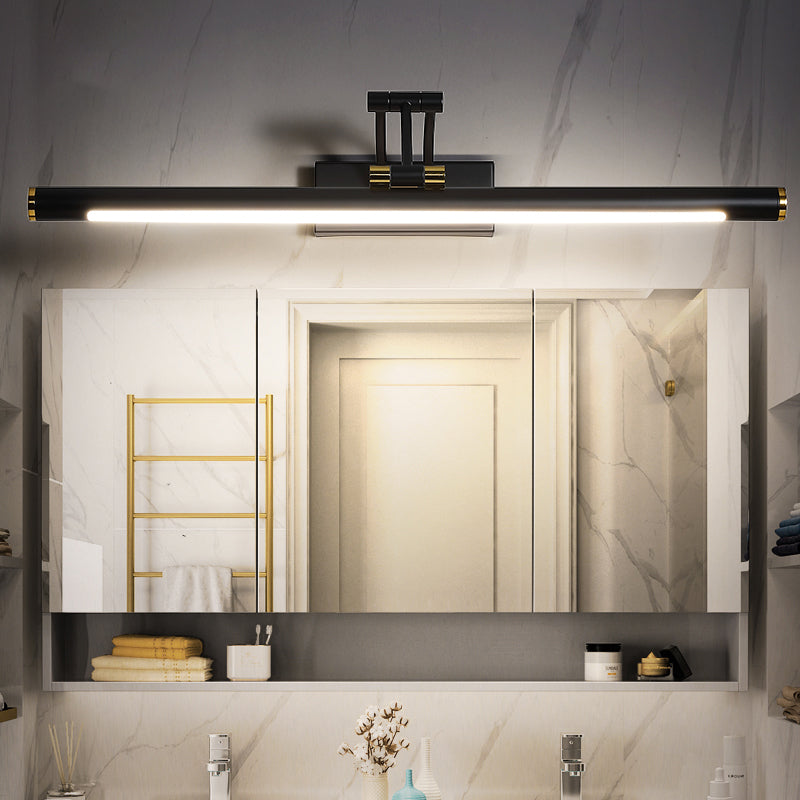 Minimalistische röhrenförmige Vanity-Leuchte Acryl LED-Wandmontage Lampe mit 3-gelenkigem Schwenkarm | Brehn