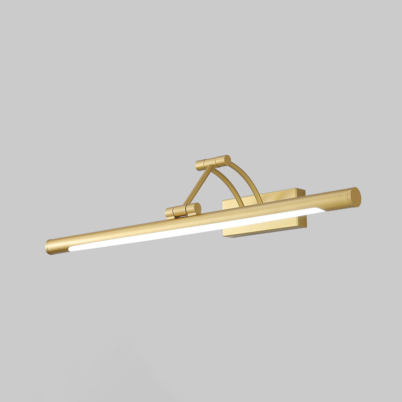 Minimalistische röhrenförmige Vanity-Leuchte Acryl LED-Wandmontage Lampe mit 3-gelenkigem Schwenkarm | Brehn