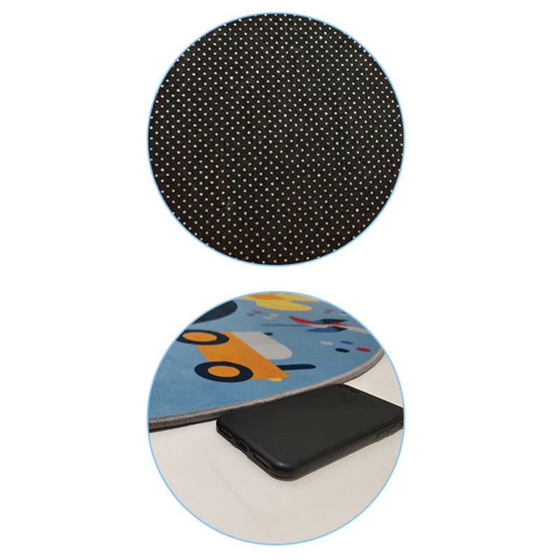Brehn | Lieve auto bedrukte tapijt Multi-kleur katoenmengsel gebied tapijt antislip vlekbestendig gemakkelijk te onderhouden binnen tapijt voor kinderen