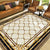 Brehn | Multicolor novel carpet made of cotton blend with checkered pattern, non-slip, pet-friendly interior carpet for the living room