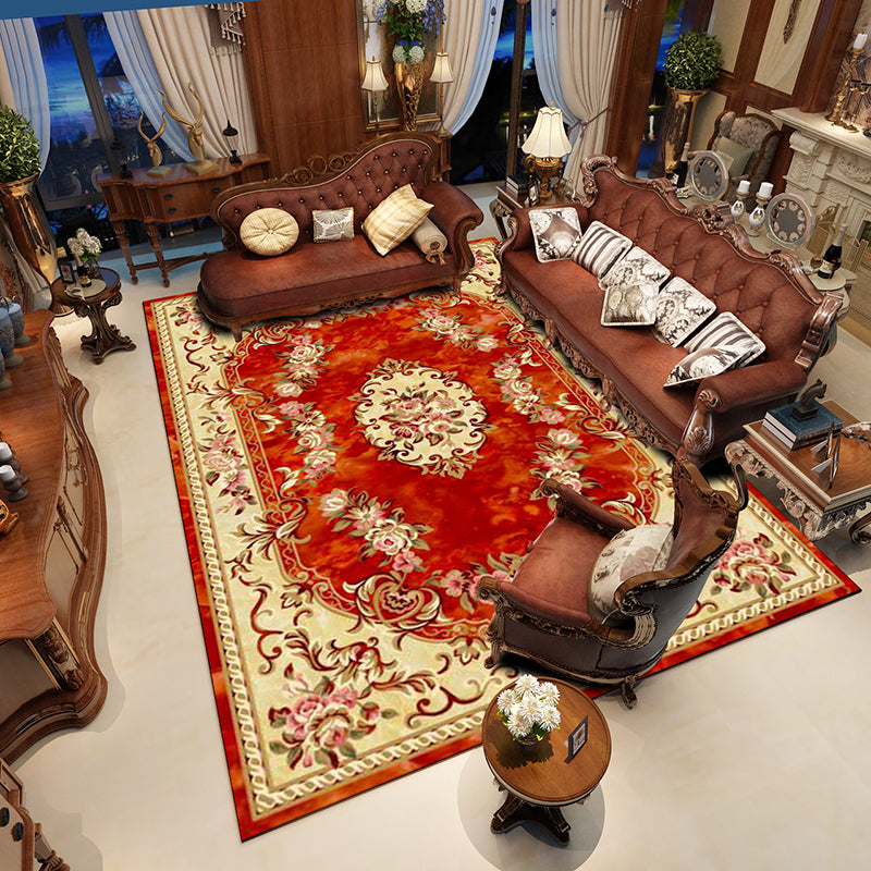 Brehn | Multicolor novel carpet made of cotton blend with checkered pattern, non-slip, pet-friendly interior carpet for the living room