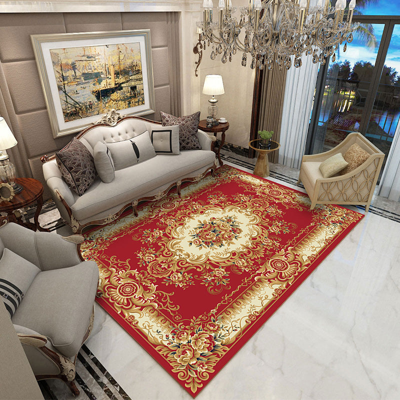 Brehn | Multicolor novel carpet made of cotton blend with checkered pattern, non-slip, pet-friendly interior carpet for the living room