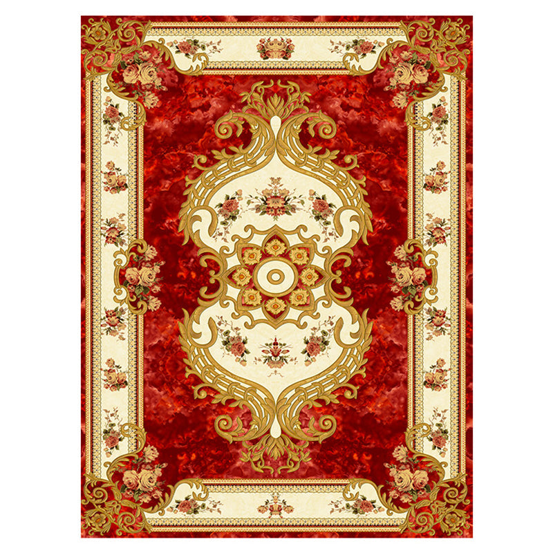 Brehn | Multicolor novel carpet made of cotton blend with checkered pattern, non-slip, pet-friendly interior carpet for the living room