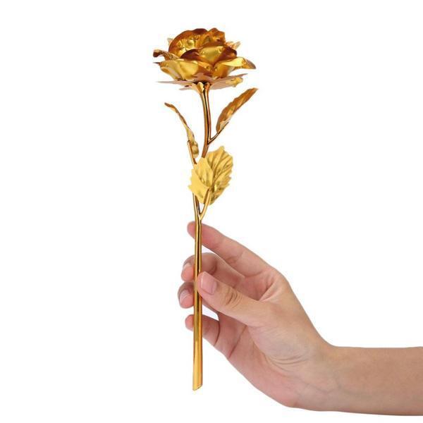24K Gold Foil Rose mit Box | Brehn