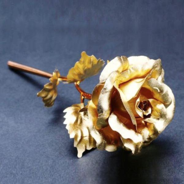 24K Gold Foil Rose mit Box | Brehn