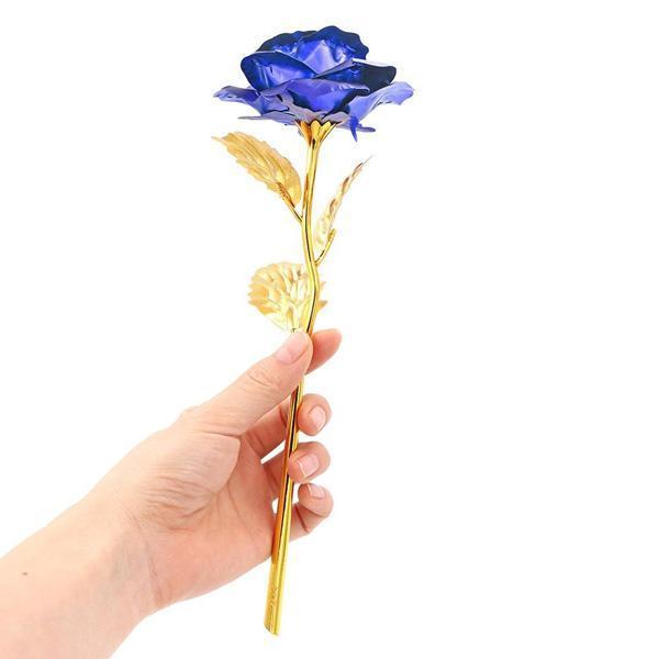 24K Gold Foil Rose mit Box | Brehn