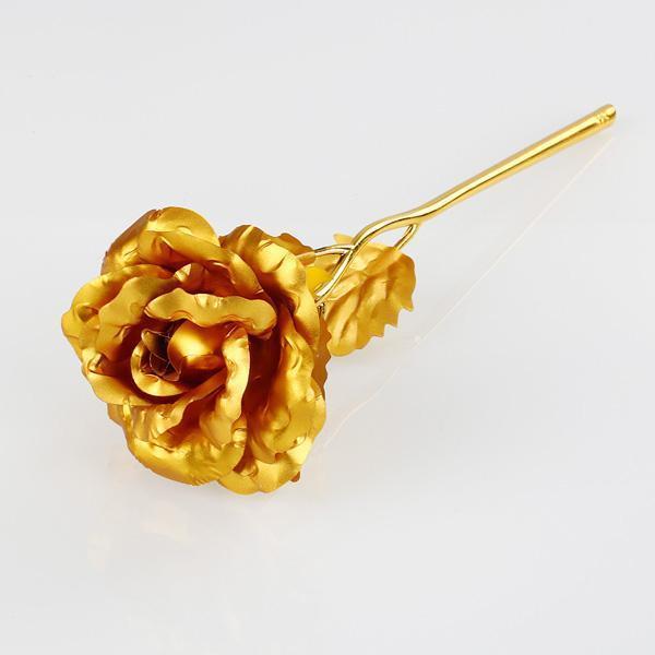 24K Gold Foil Rose mit Box | Brehn