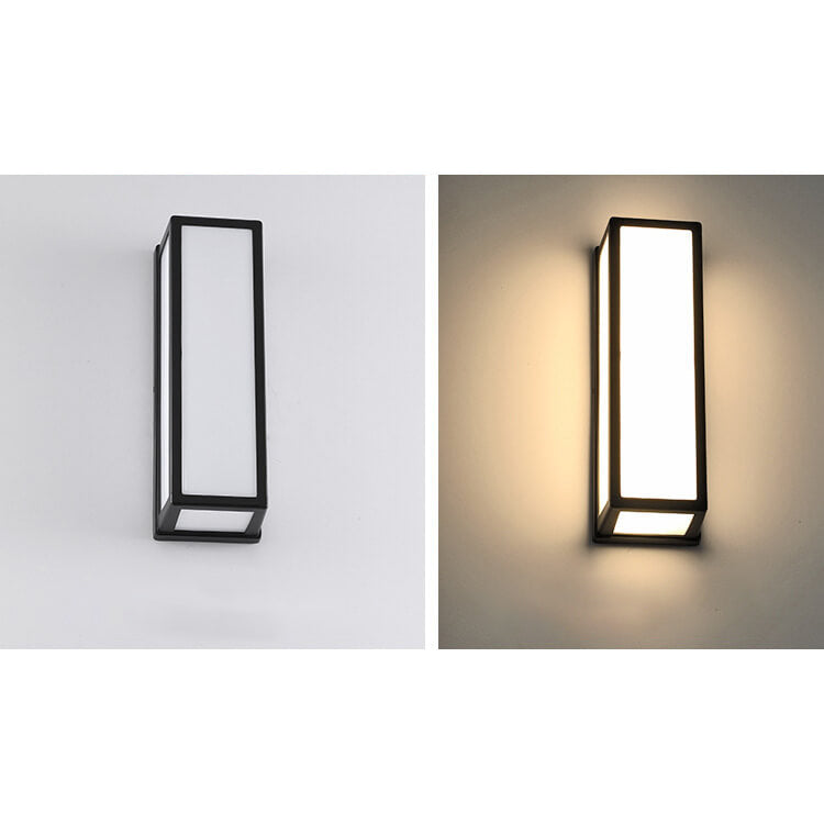 Moderne kreative Geometrie Aluminium Außen wasserdichte LED Wandleuchte Lampe | Brehn