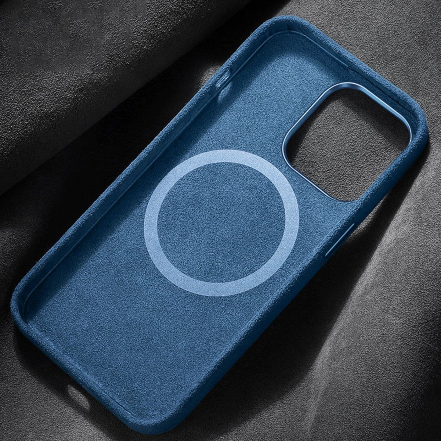 Italienisches Alcantara-Magnetcase für Iphone
