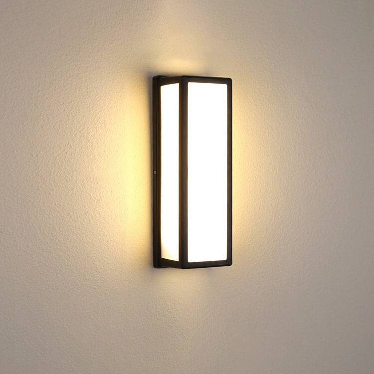 Moderne kreative Geometrie Aluminium Außen wasserdichte LED Wandleuchte Lampe | Brehn