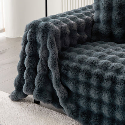 Luxe Ripple Faux Fur Sofa Cover - Modern, Stylisch & Langlebig Sofa Schutz | Brehn