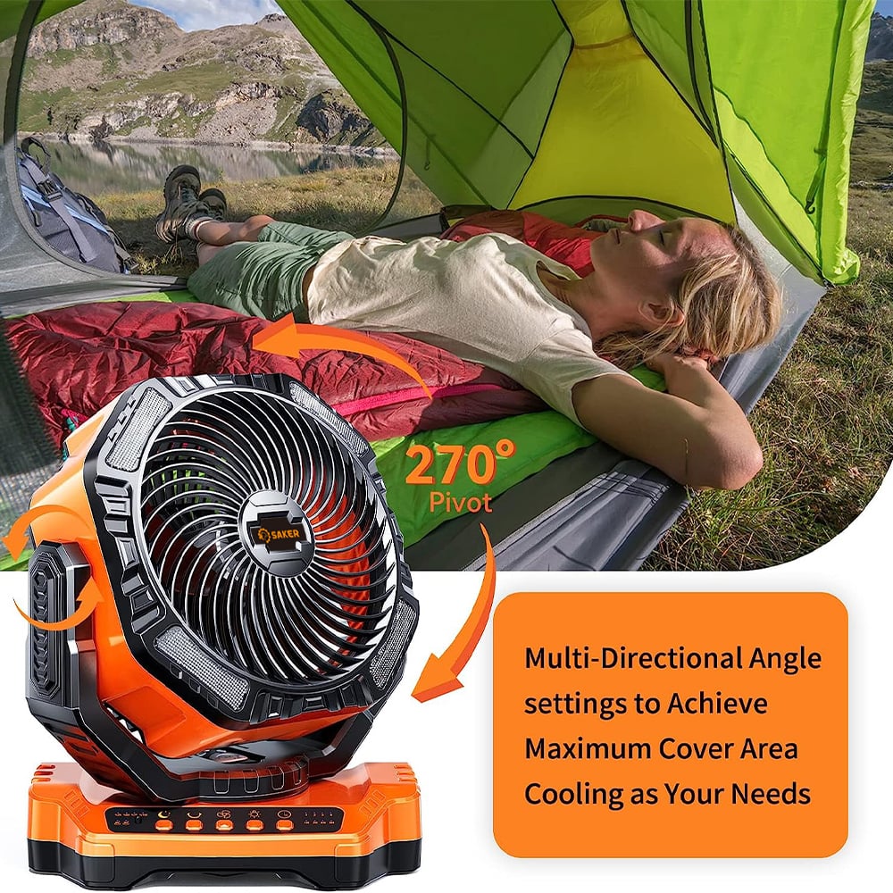 Wiederaufladbarer Campingventilator | Brehn