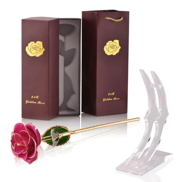 Ewige Rose, getaucht in 24 Karat Gold
