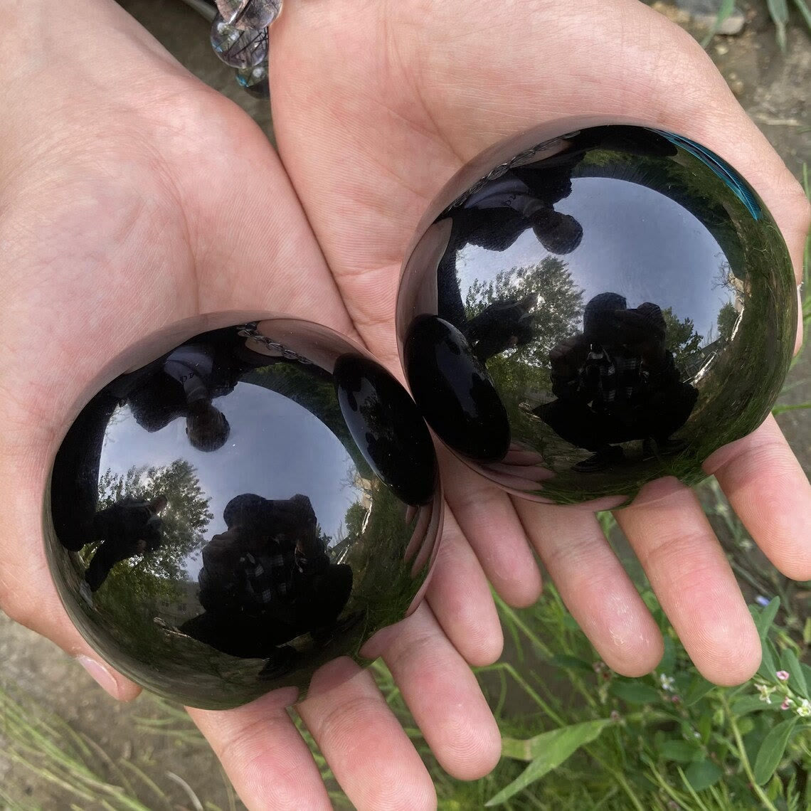 Brehn | Obsidian Kristallkugel Dekoration
