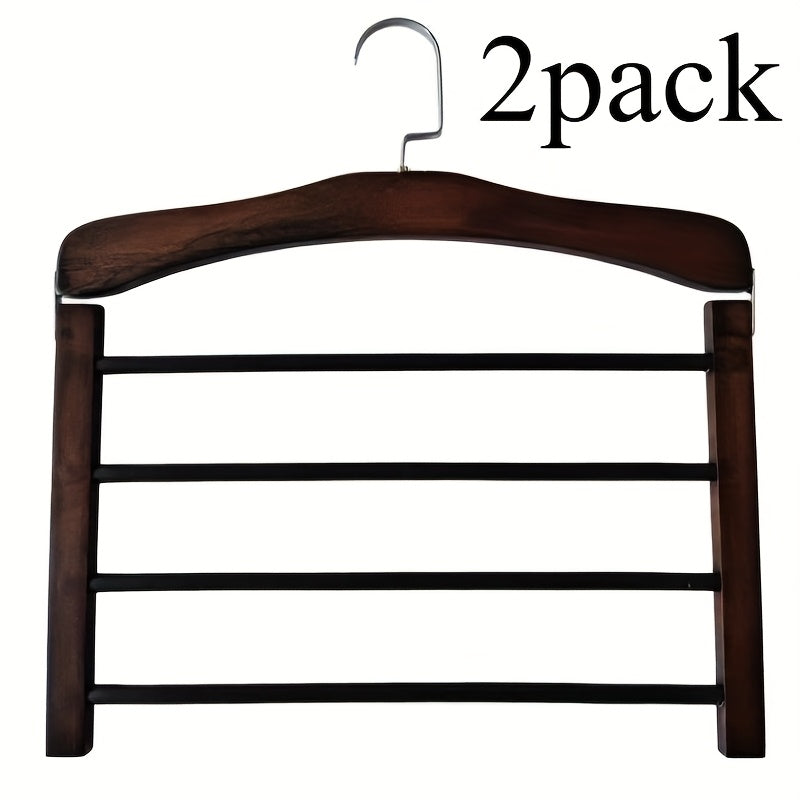 Holz Hosenbügel Multi-Layer 2er Set | Brehn