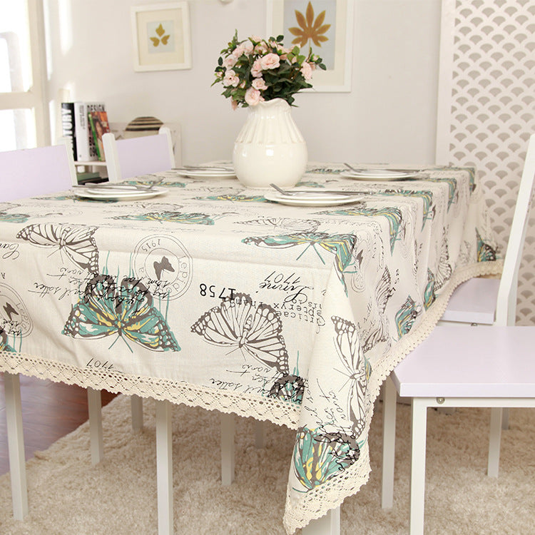 Dekorative Schmetterlingsdruck Tischdecke