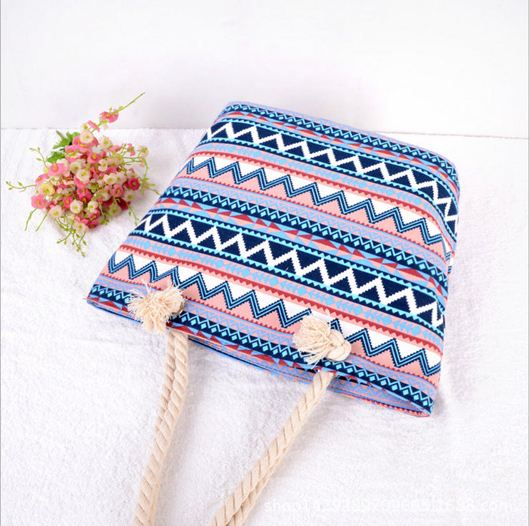 Große Farbenfrohe Strandtasche Brehn