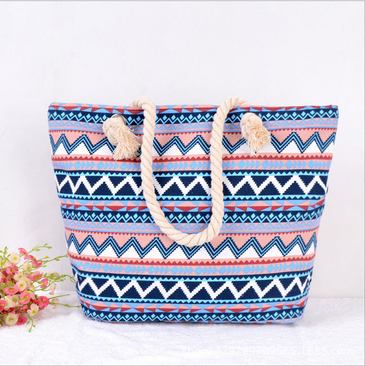 Große Farbenfrohe Strandtasche Brehn