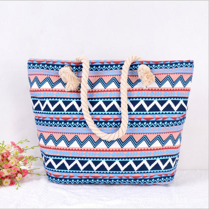 Große Farbenfrohe Strandtasche Brehn