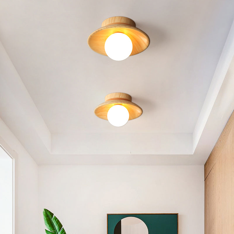 Brehn | ElegantWood Light - Moderne Holz-Deckenlampe für Flur
