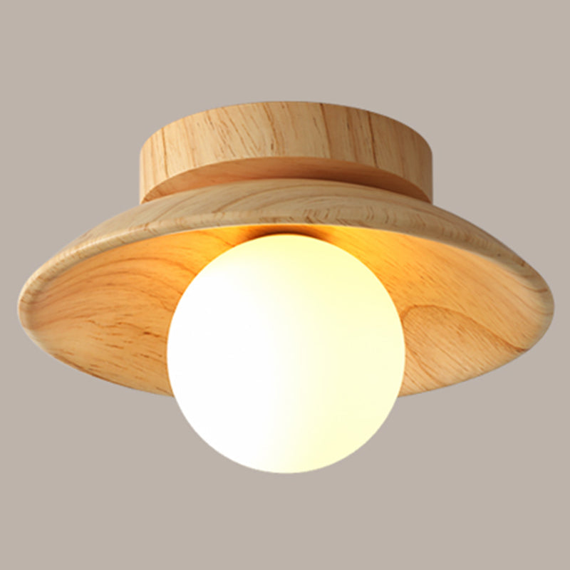 Brehn | ElegantWood Light - Moderne Holz-Deckenlampe für Flur