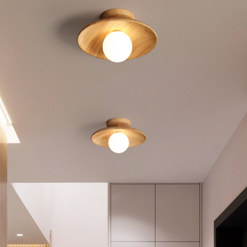 Brehn | ElegantWood Light - Moderne Holz-Deckenlampe für Flur