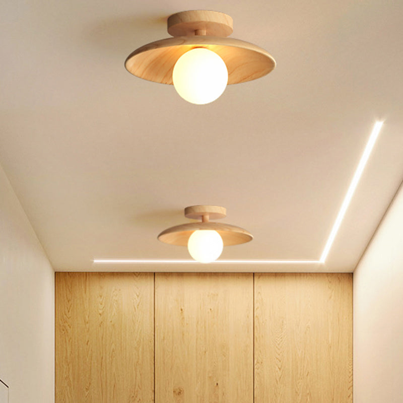 Brehn | ElegantWood Light - Moderne Holz-Deckenlampe für Flur