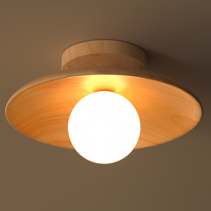 Brehn | ElegantWood Light - Moderne Holz-Deckenlampe für Flur