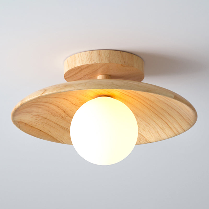 Brehn | ElegantWood Light - Moderne Holz-Deckenlampe für Flur