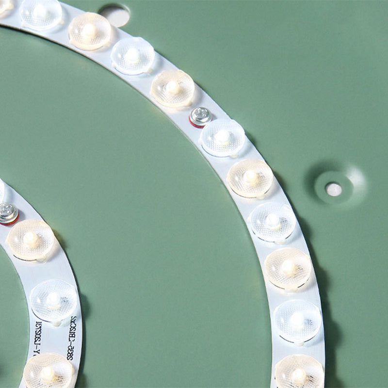Moderne LED-Deckenleuchte fürs Schlafzimmer – Energiesparende Einbauleuchte aus Acryl und Metall, verschiedene Farben