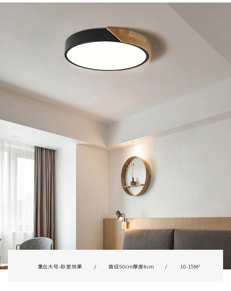 Moderne LED-Deckenleuchte fürs Schlafzimmer – Energiesparende Einbauleuchte aus Acryl und Metall, verschiedene Farben