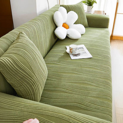 Jacquard Stretch Vollabdeckung Anti-Kratzer Couchbezug Weich Tierfreundlich | Brehn