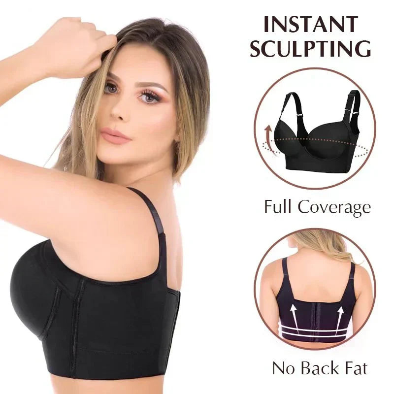 Shapewear-BH mit tiefen Cups – stützendes und schmeichelhaftes Design – ganztägiger Tragekomfort – Wanduhr