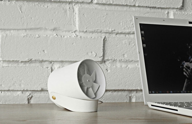 Flüsterleiser USB Betriebene Tragbarer Ventilator - Berühren Sie, um die sanfte Brise zu genießen | Brehn